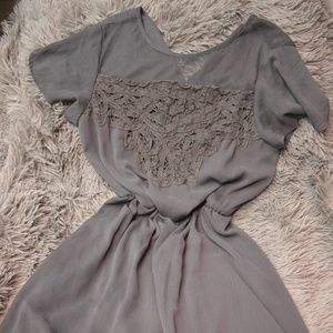 Grey Lace Dress